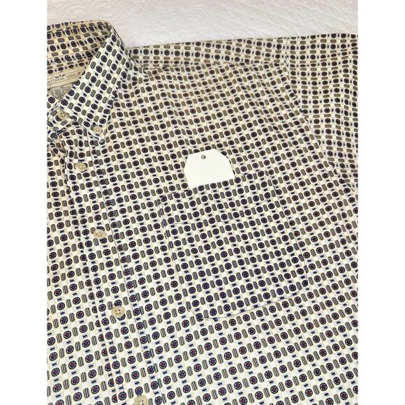 Short Sleeve Vtg Retro Button Down Shirt 100% Cotton Excellent Cond. Size XL - Picture 6 of 6